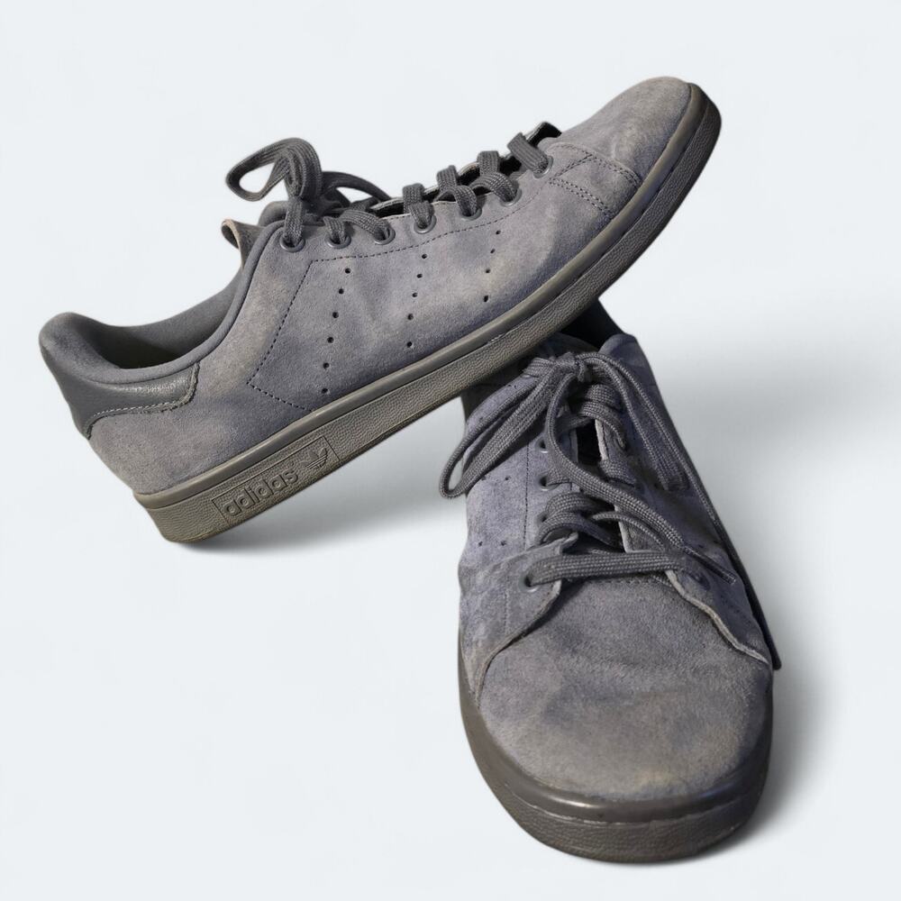 adidas Stan Smith Grey Suede Low-Top Sneakers